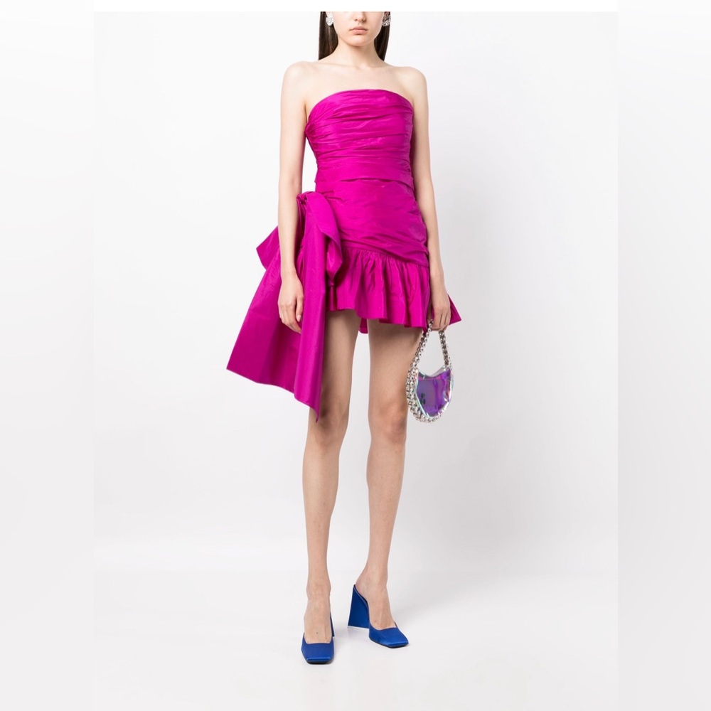 NEW LoveShackFancy Fuchsia Noble Mini Dress Size 4